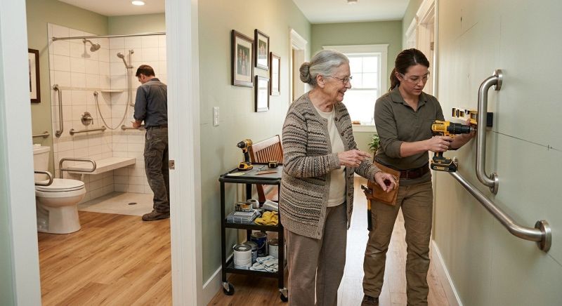 Elderly Bathroom Renovation in Alpharetta, GA