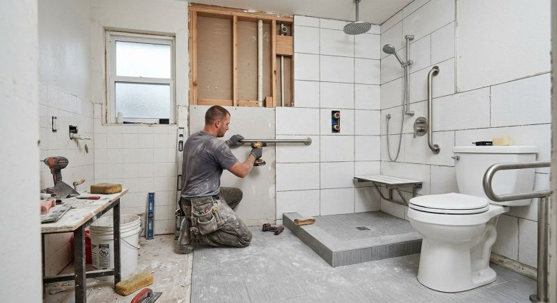 Elderly Bathroom Renovation in Alpharetta, GA