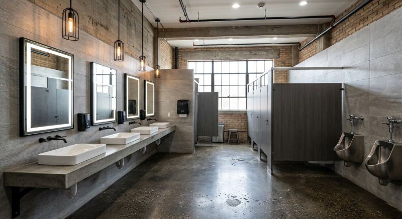 Industrial Bathroom Renovation in Longmont, CO